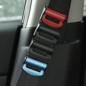 2PCs Car Safety Seat Belt Buckle Clip Seatbelt Stopper Adjuster Clip To Relax Shoulder Neck Car Strap Clips Car Accessories