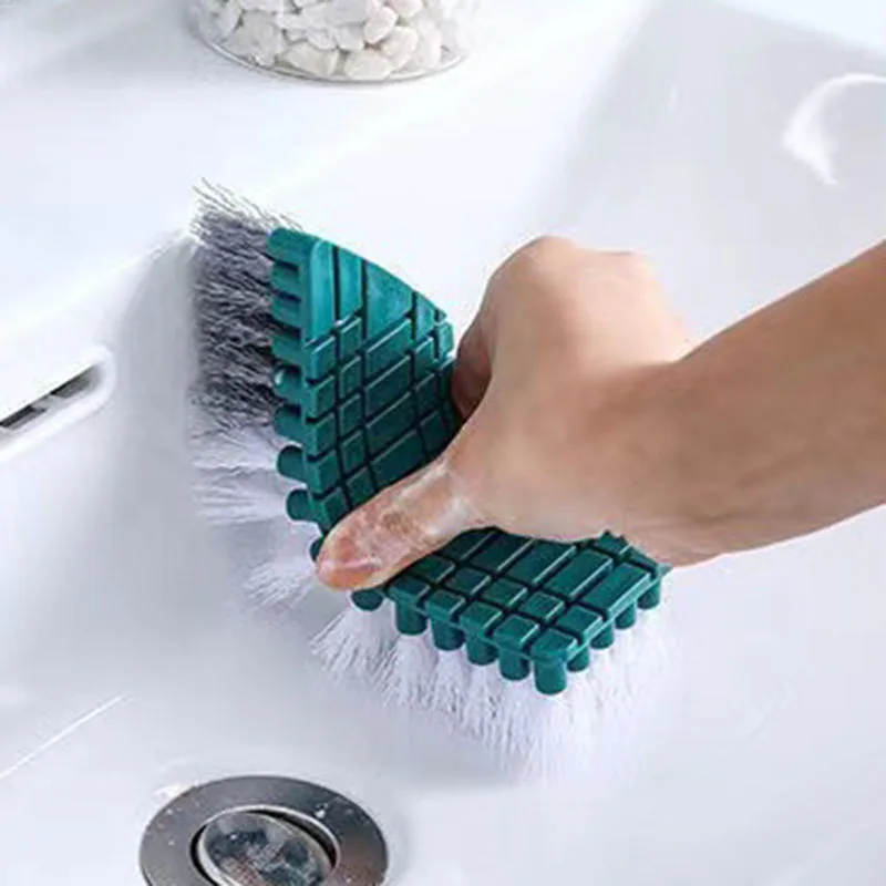 

Bendable Cleaning Brush Uneven Groove Scrubber Hard Bristle Brush Cleaning Brush Bathtub Sink Toilet Household Cleaning Tool