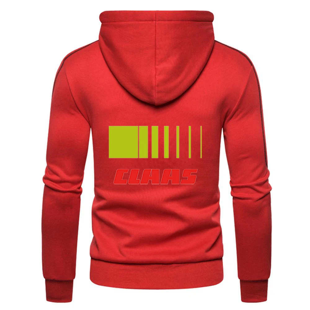 Claas 2023 Spring and Autumn New Style Men's Leisure comfortable Breathable Hoodies Sweatshirts Zipper Solid Color coat tops