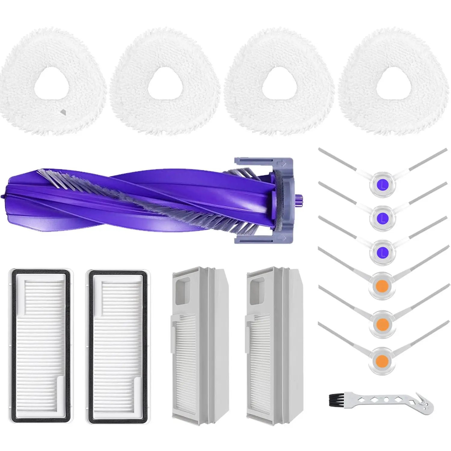 

Compatible For NarwalJ4 lite / Narwal J4 Replacement Accessories Roller Main Side Brush Hepa Filter Mop Cloth Rag Spare Parts