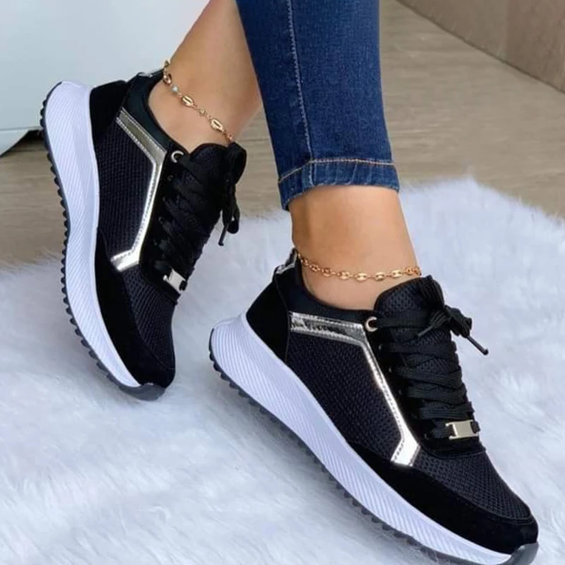

Sneakers for Women Casual Flats Shoes Breathable Comfort Students Running Footwear Lady Vulcanized Shoe Outdoor Zapatillas Mujer