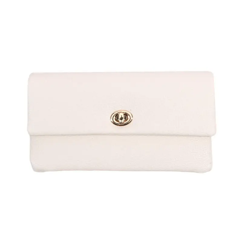 Fashion PU Leather Envelope Wallets Metal Buckle Korean Style Women Long Clutch Bag Zipper Coin Purse Change Bag Outdoor 7