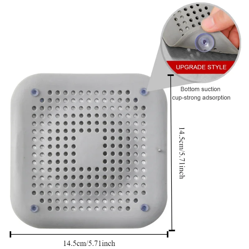 1pc Hair filter Sink anti clogging Bathtub shower floor drain plug Silicone kitchen deodorization 2