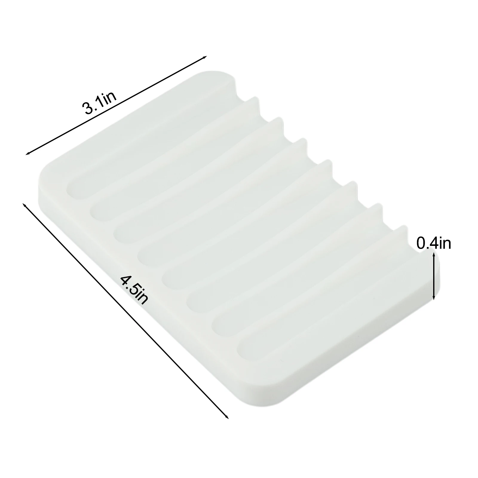 1pc Silicone Self Draining Soap Dishes Innovative Soap Holder Saver Anti-slip Mat Soap Dish Storage Rack Dispensers Soap Tray 6