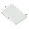 1pc Silicone Self Draining Soap Dishes Innovative Soap Holder Saver Anti-slip Mat Soap Dish Storage Rack Dispensers Soap Tray 6