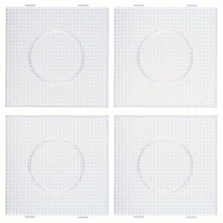 4pcs/9pcs 5mm Large Square Fuse Beads Boards, Plastic Beads Boards, Pegboard for DIY HAMA Bead Art Craft Beads Making Supplies 5