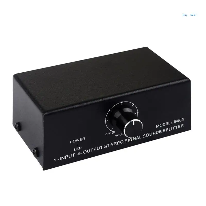 

Selection Switcher 1 Input 4 Output Switching Box Metal Housing