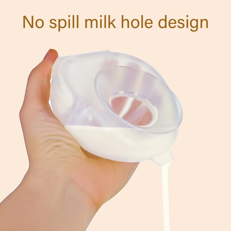 Breastfeeding Milk Catcher Soft & Silicone Leak Proof Milk Collector Wearable Manual Breastpump Container Case 100ML 066B 4