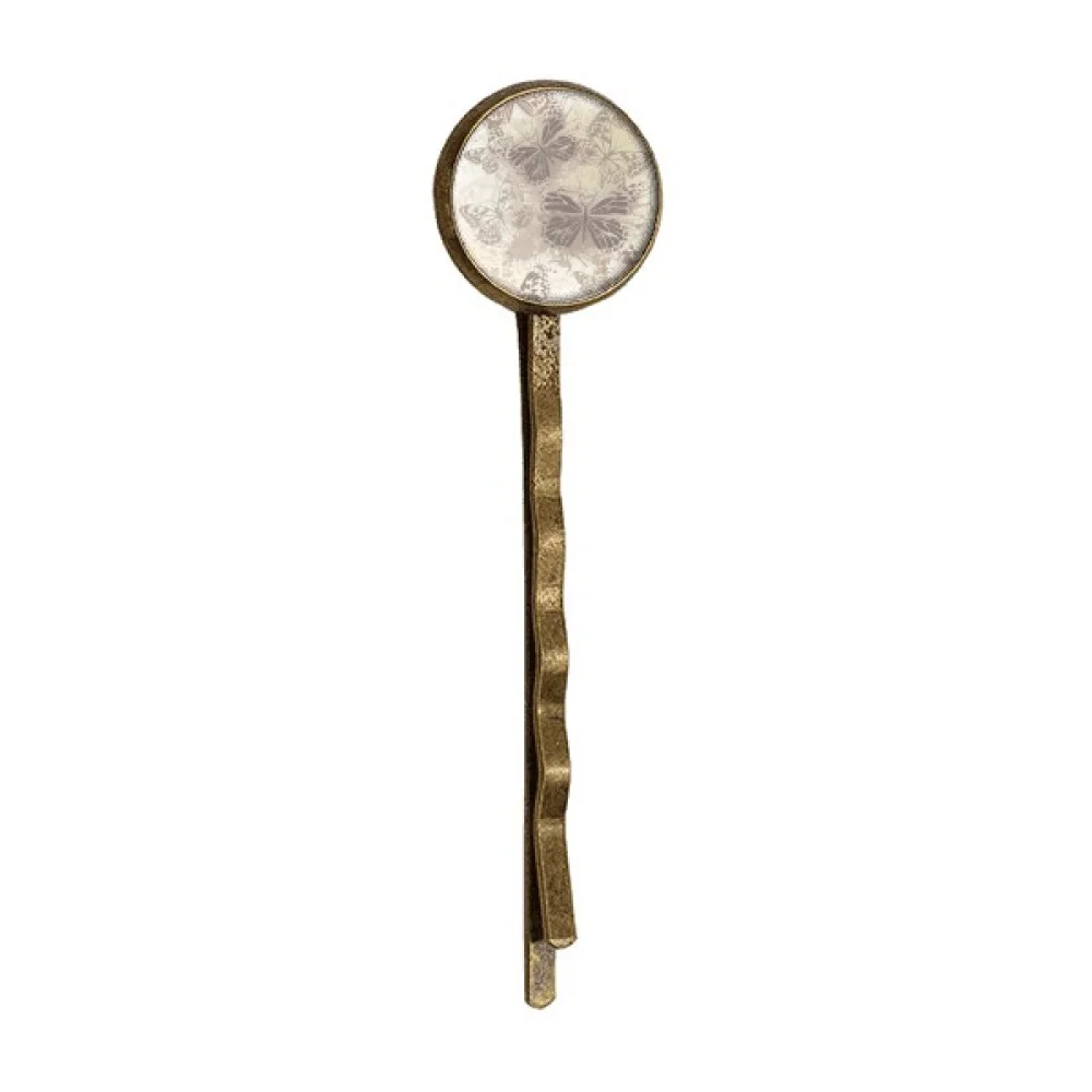 

Elegant Vintage Grey Wallpaper Retro Metal Hair Bobby Pin Headwear
