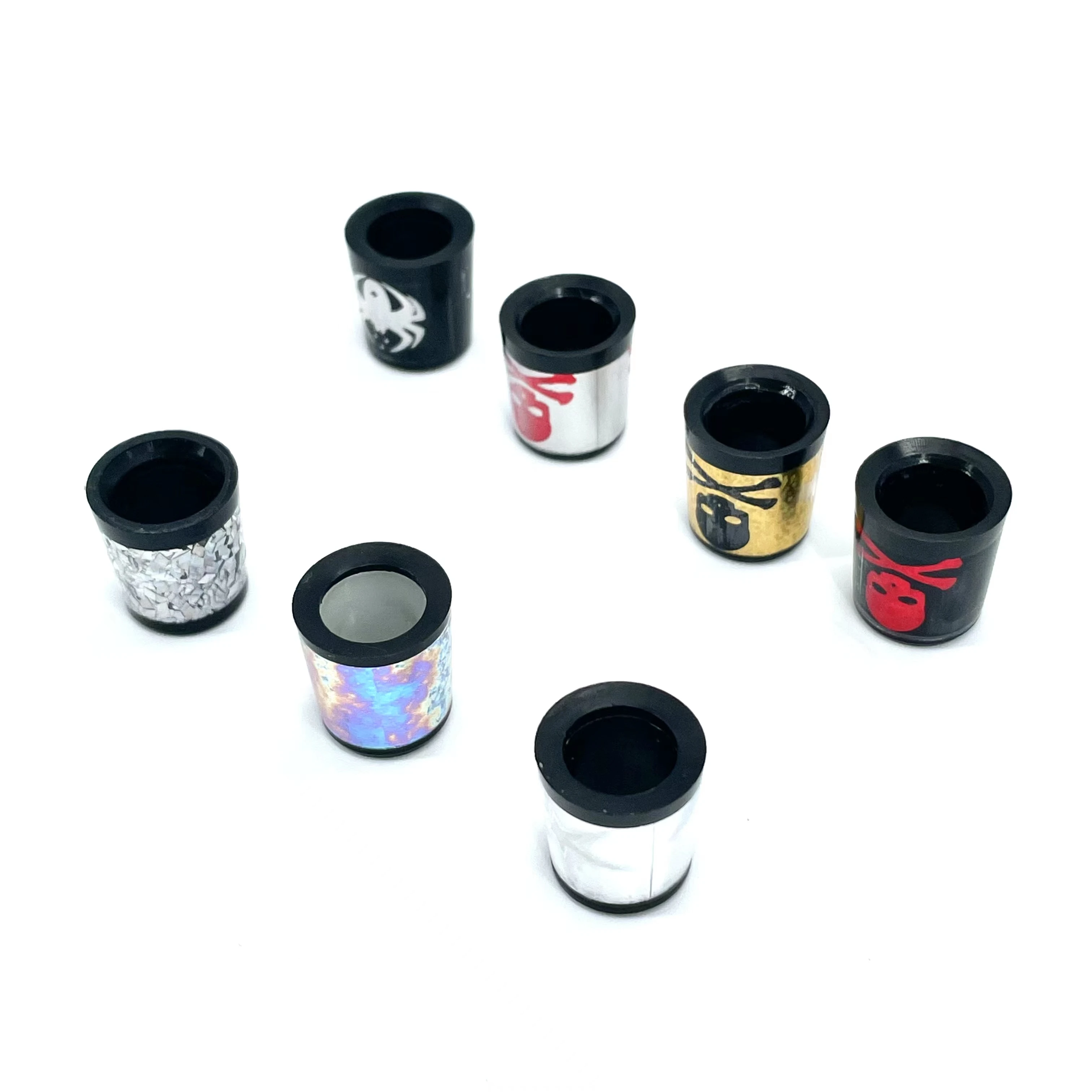 10pcs Plastic Golf Colored Skull Ferrules Fit Iron Shaft spec : inner * higher* outer size 9.3 *15*13.7mm 6