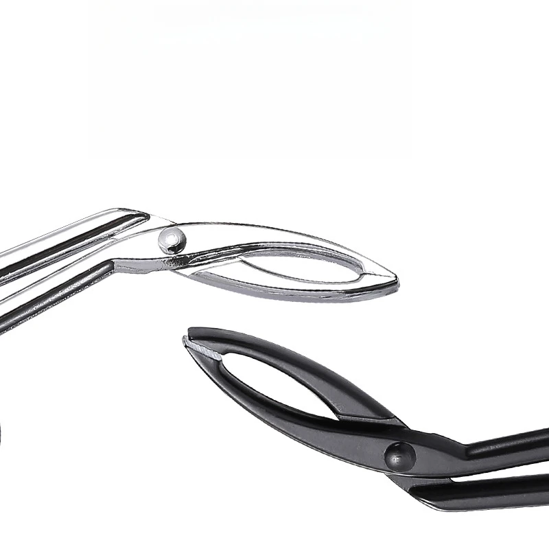 Stainless Steel Elbow Eyebrow Pliers Clip Scissors Tweezers Straight Pointed Professional Hairs Puller Eyebrow Plucking Makeup
