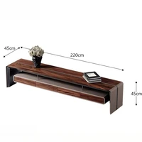 Modern Solid Wood TV Cabinet Organizer Design Hallway Living Room Nordic Tv Table Entertainment Universal Muebles Furniture 5