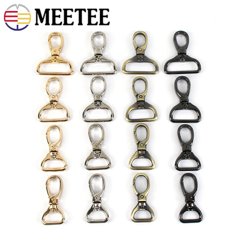

5/10Pcs 15-32mm Metal Lobster Swivel Buckle Webbing Strap Snap Hook Lanyard Handbag Keychain Clip Clasp DIY Hardware Accessories