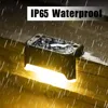 Warm White LED Solar Step Lamp Path Stair Outdoor Garden Lights Waterproof Balcony Light Decoration for Patio Stair Fence Light 3