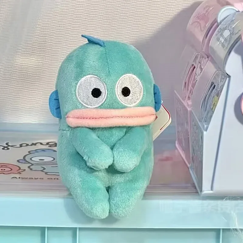 

Sanrio Hangyodon Anime Kawaii Cute Social Shy Well-behaved Plush Doll Sitting Posture Desktop Ornaments Stuffed Cartoon Toy Gift