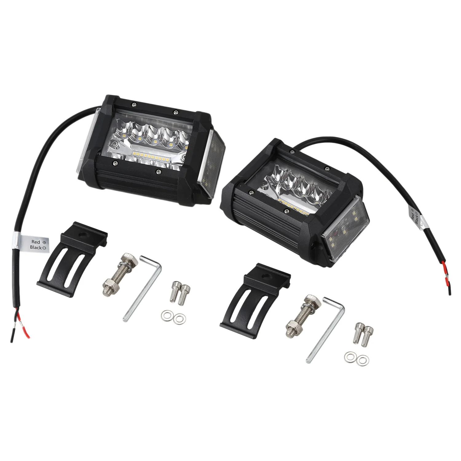 

2Pcs 3.5 Inch 144W 6000K LED Work Light 12V 24V Side Luminous Light Bar Car Offroad Driving Light IP67