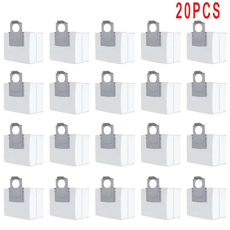 

20PCS Roborock S7 Maxv Q7 Max+ T8 Dust Bags Collector Sets Spare Parts Vacuum Cleaner Dustbin Dust Box Accessories