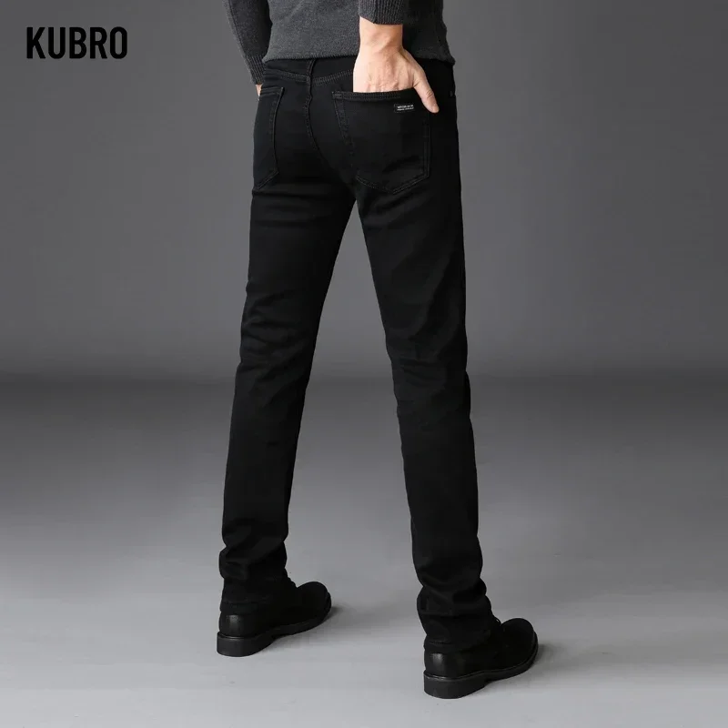 Men Classic Advanced Fashion Brand Jeans Jean Homme Man Soft Stretch Black Biker Masculino Denim Trousers Mens Pants Overalls 3