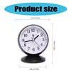 23GA Stylish Quiet Alarm Clock with Arabic Numerals Battery Operated No Ticking Analog Desk Clock for Children Bedroom 6