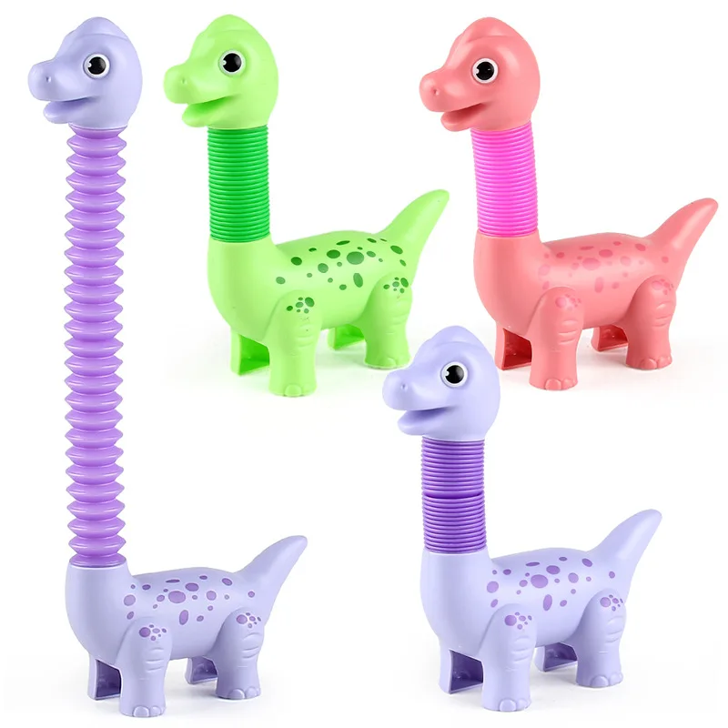 Colorful Dinosaur Telescopic Stress Relief Toys