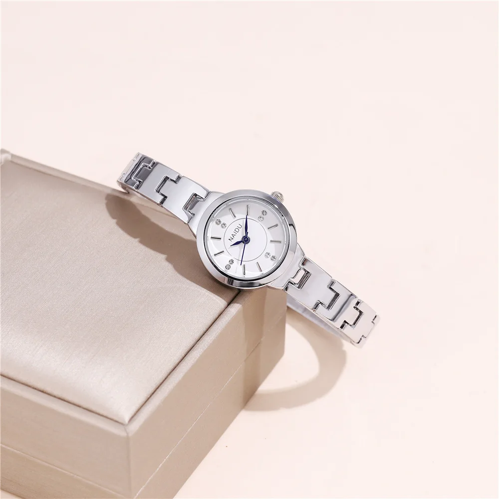 fashion small dial rhinestone quartz women lady bracelet watch 6