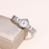 fashion small dial rhinestone quartz women lady bracelet watch 6