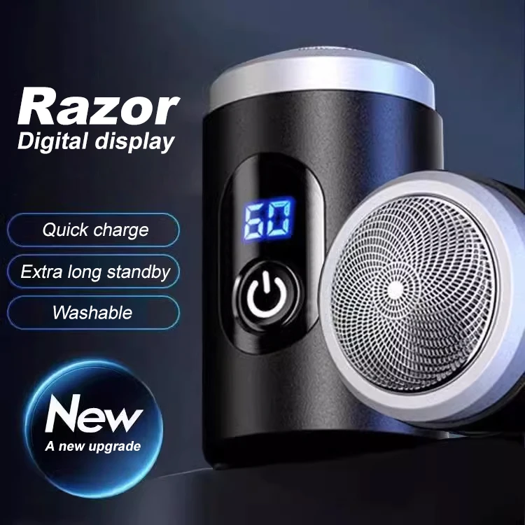 Men's Electric Shaver easy disassemble clean LED power display easy carry