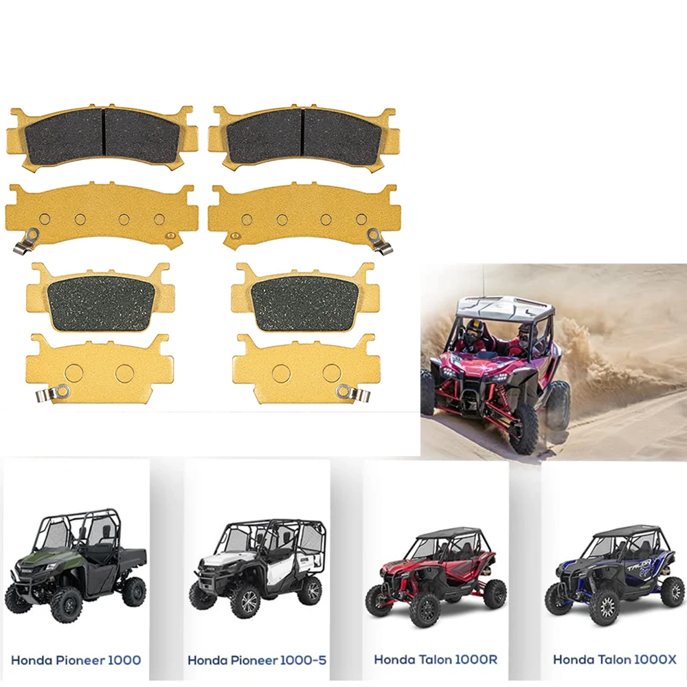 Pastiglie Freno Anteriori E Posteriori Per Honda Pioneer 2016-2021 1000/2016-2021 Honda Pioneer 1000-5/2019-2021 Honda Talon 1000R E 1000X