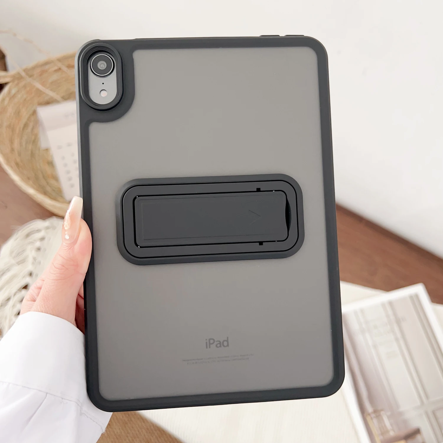 Matte Finish Tablet Stand Case with Kickstand and Hard Holder Cover