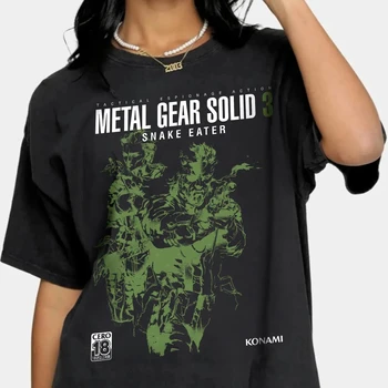 Metal Gear Solid 3 Snake Awesome Pure Cotton Shirts Crew Neck Heartfelt Gift Metal Gear Solid Game Creative Summer T-shirt 1