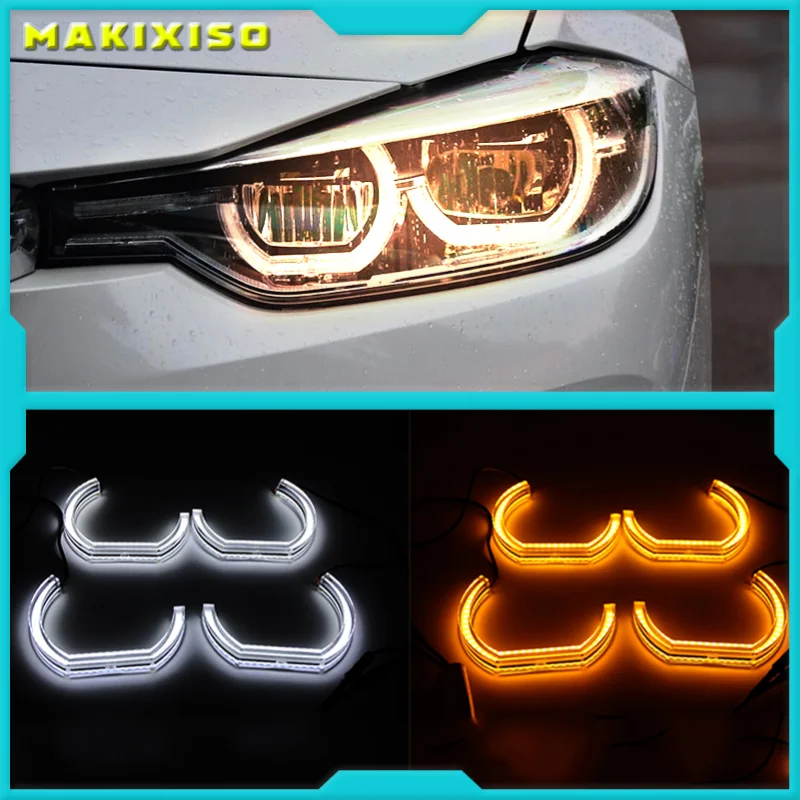 

LED Angel Eyes For BMW 3 Series E90 E92 E93 M3 2007-2013 Coupe cabrioletCar Lights Accessories Halo 3D DTM LCI Style Acrylic