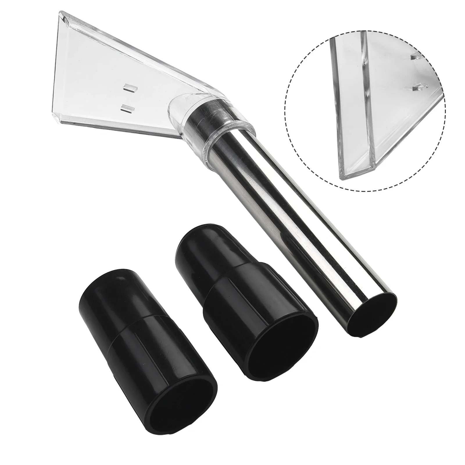 Swivel Head Transparent Floor & Carpet Cleaner Nozzle – Household Cleaning Tool