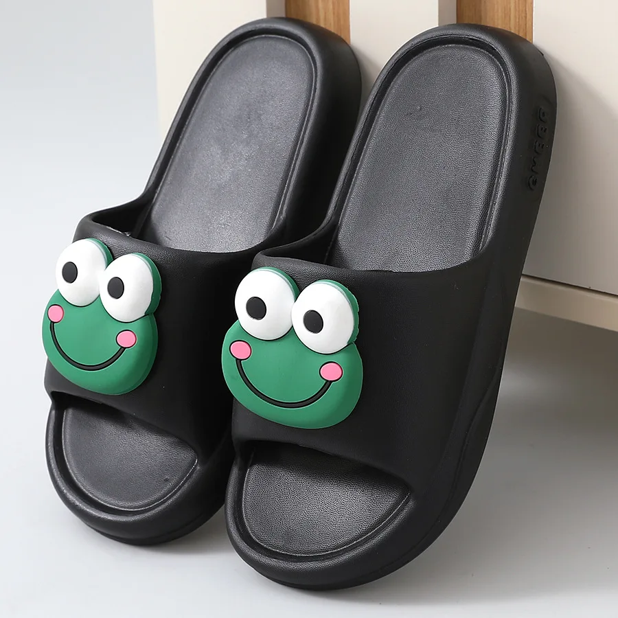New Summer Slippers Women Home Shoes Sandals Cute Cartoon Flip Flops Men Couple's Shoes Non-Slip Soft Sole Bathroom Slippers