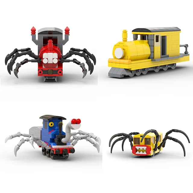 MAURICE Choo-Charles Blocos De Construção , Jogo De Terrores Figura De  Animais De Trem De Aranha Pai-Criança , Thomased Doll Plastic Vermelho  Amarelo Azul Crianças Aniversário