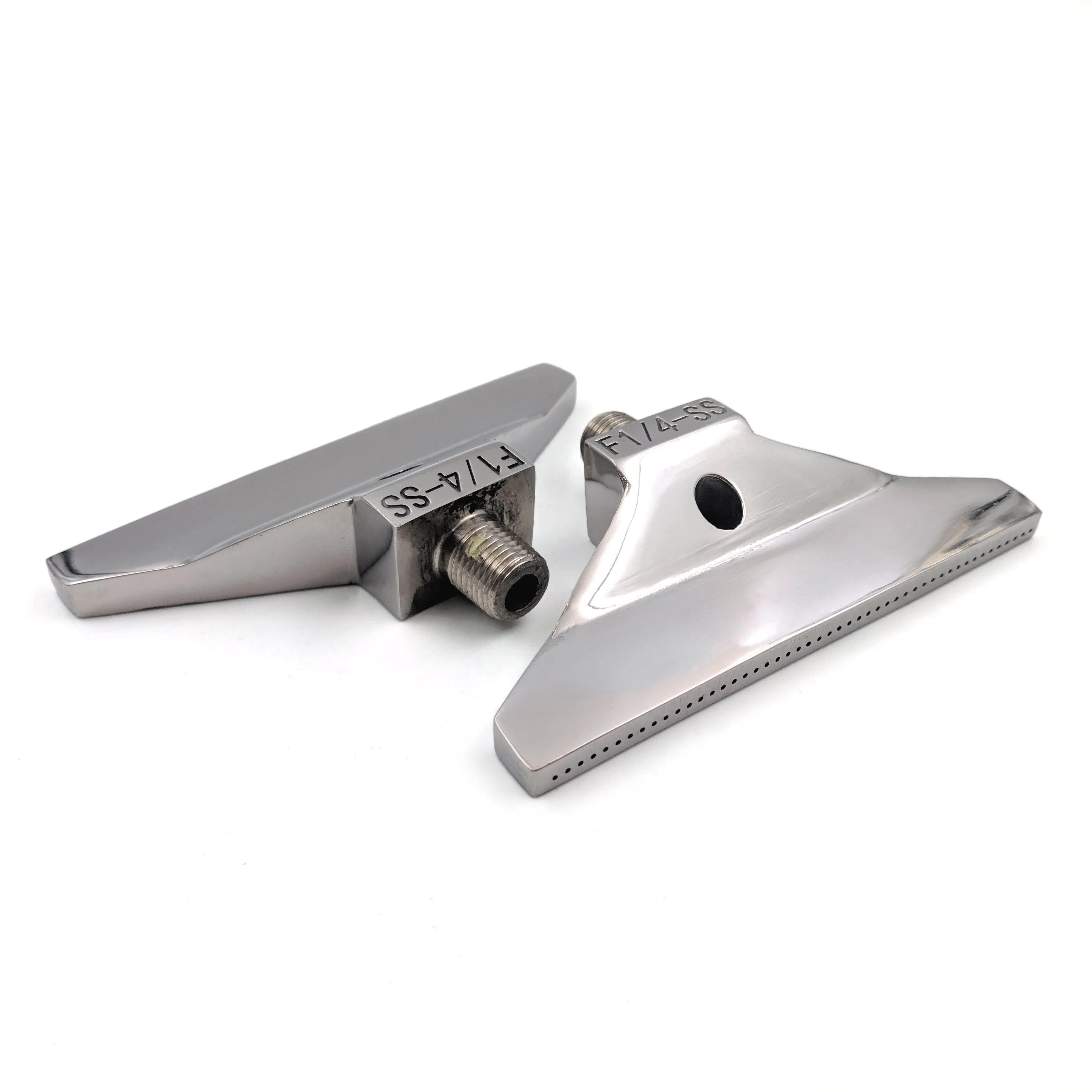 

1/8" 1/4" BSPT blowing wind air nozzles air knife nozzle slot gap industrial cleaning, 304SS 48 hole blowing jet aluminum alloy