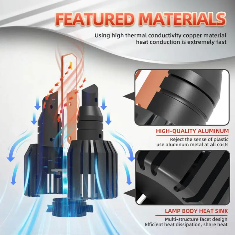 

Водонепроницаемые противотуманные фары Ip68, автомобильные лампы 50 Вт/пара, автомобильные принадлежности, минималистичный дизайн, светодиодная Автомобильная фара 9006, автомобильные аксессуары, прочные