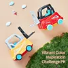 Children's Engineering Truck Forklift Press Shovel Toy Car Suit Education Stacking Toy Board Game for Party Boys Birthday Gift 3
