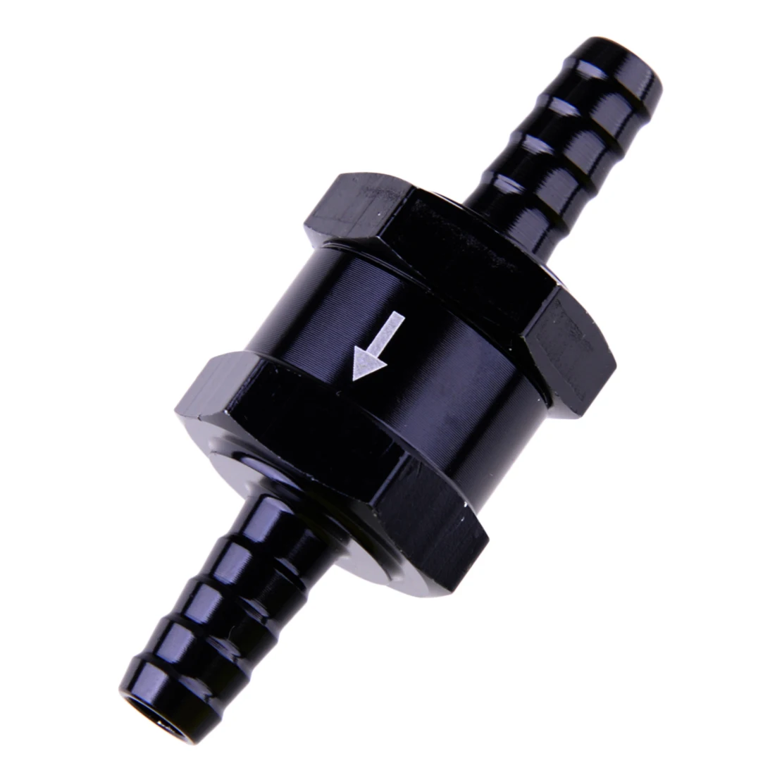 2pcs 10mm 3/8" One Way Inline Non Return Diesel Gasoline Fuel Check Valve Black