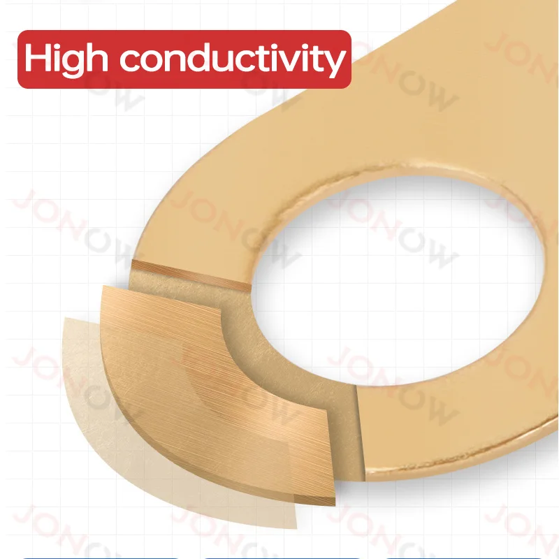 Terminali Anello A Crimpatura Ottone Di Lunga Durata Connettori Fili - Foto 2