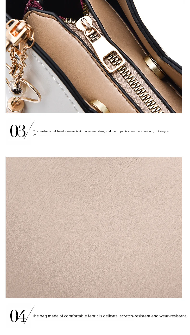 Trendy High-end Feel Women's Shoulder Bag 2021 New Color Blocking Large Capacity Fashionable Single Shoulder