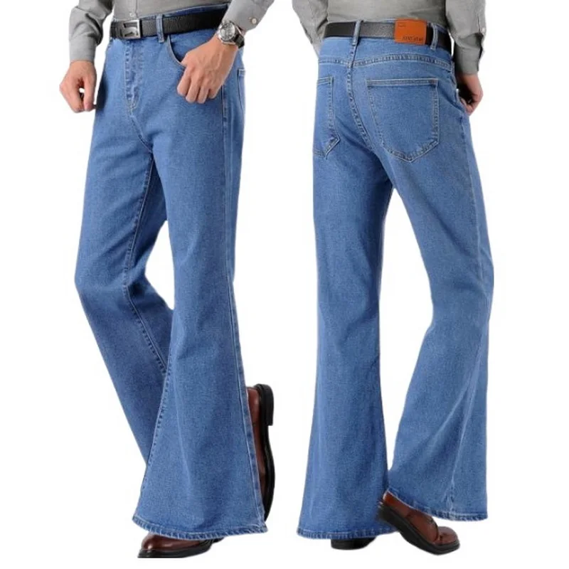 Men Jeans Mens Jeans Jeans Trousers Denim Trousers Mens Casual Trousers 1980s Bell-bottom Trousers Men Flared Jeans Vintage Denim Trouser