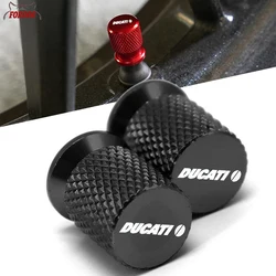 For Ducati Diavel Multistrada V4 Rally XDiavel Nera Monster Hypermotard 950 RVE Streetfighter V2 Tire Valve Caps Cover 2022 2023