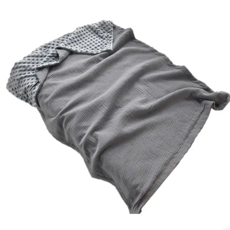 100x70cm Baby Blanket with Dotted Backing, Unisex Boy Girls Receiving Blankets Bath Towel Soft Pram Cover for Strollers