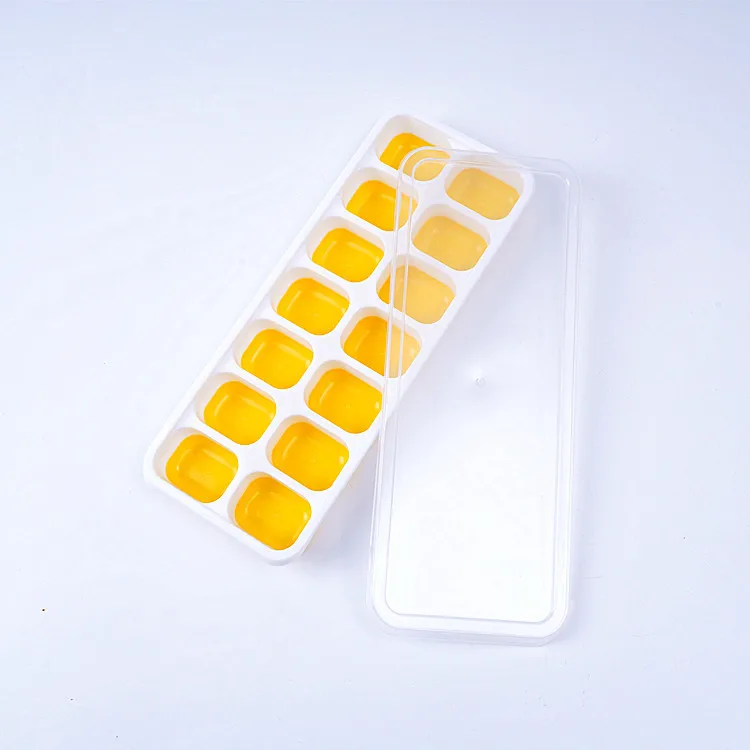 Ice Cube Tray Kitchen Ice with Lid DIY Silicone Baby Food Supplement Box  Chocolate-mould Leak-proof Kitchen Gadget Silicone Mold - AliExpress