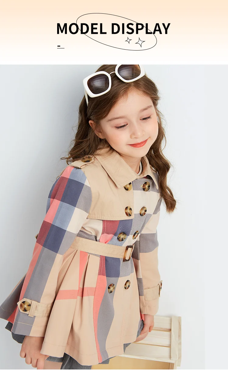 Outerwear & Coats comfortable Girl Coats Autumn Winter Teenage Long Sleeve Trench Jacket Kids Double Breasted Belted Windbreaker Child Cute Coat for 2-12Y leather jacket with hood