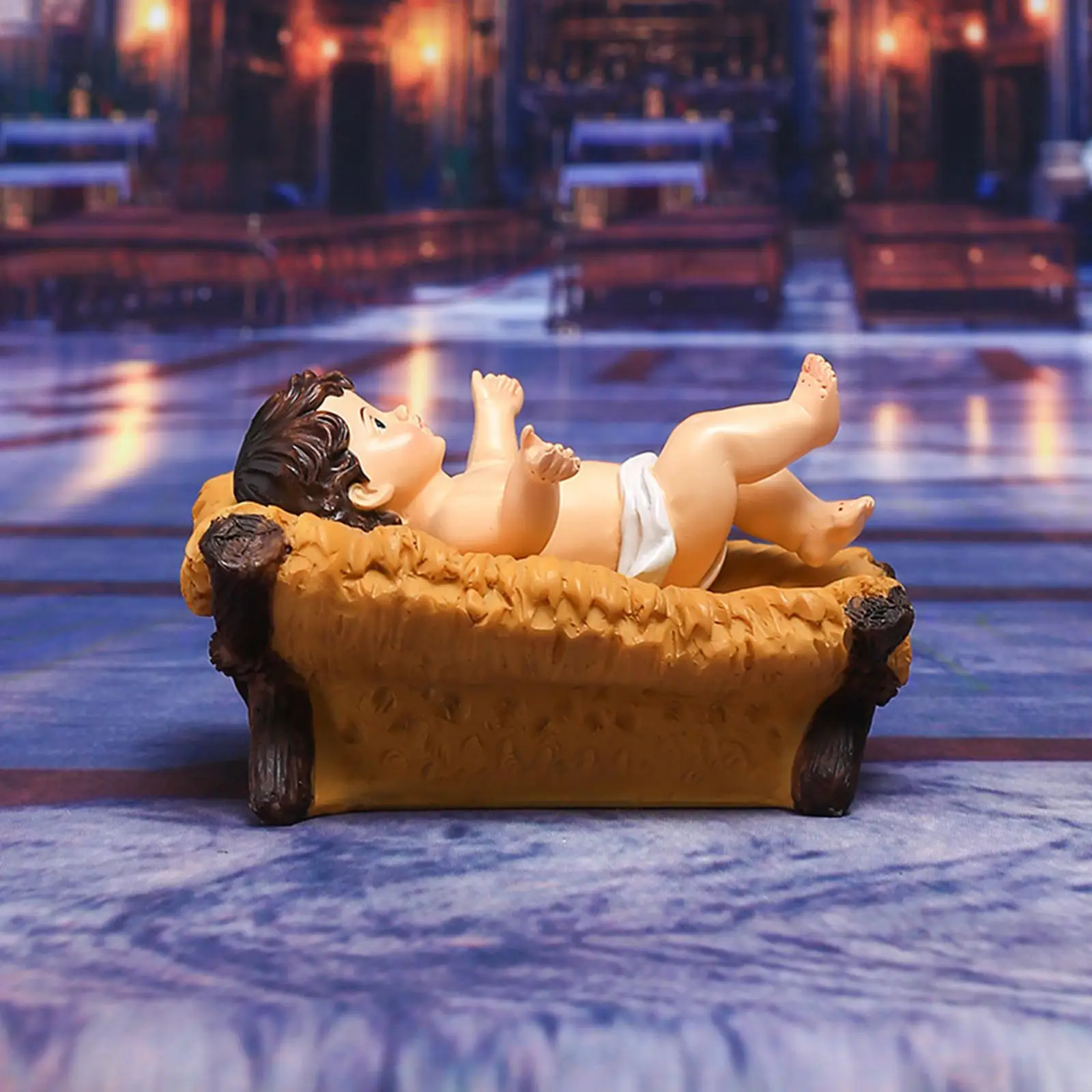 

Статуя Иисуса для новорожденных, статуэтка куклы, скульптура для праздничного крыльца