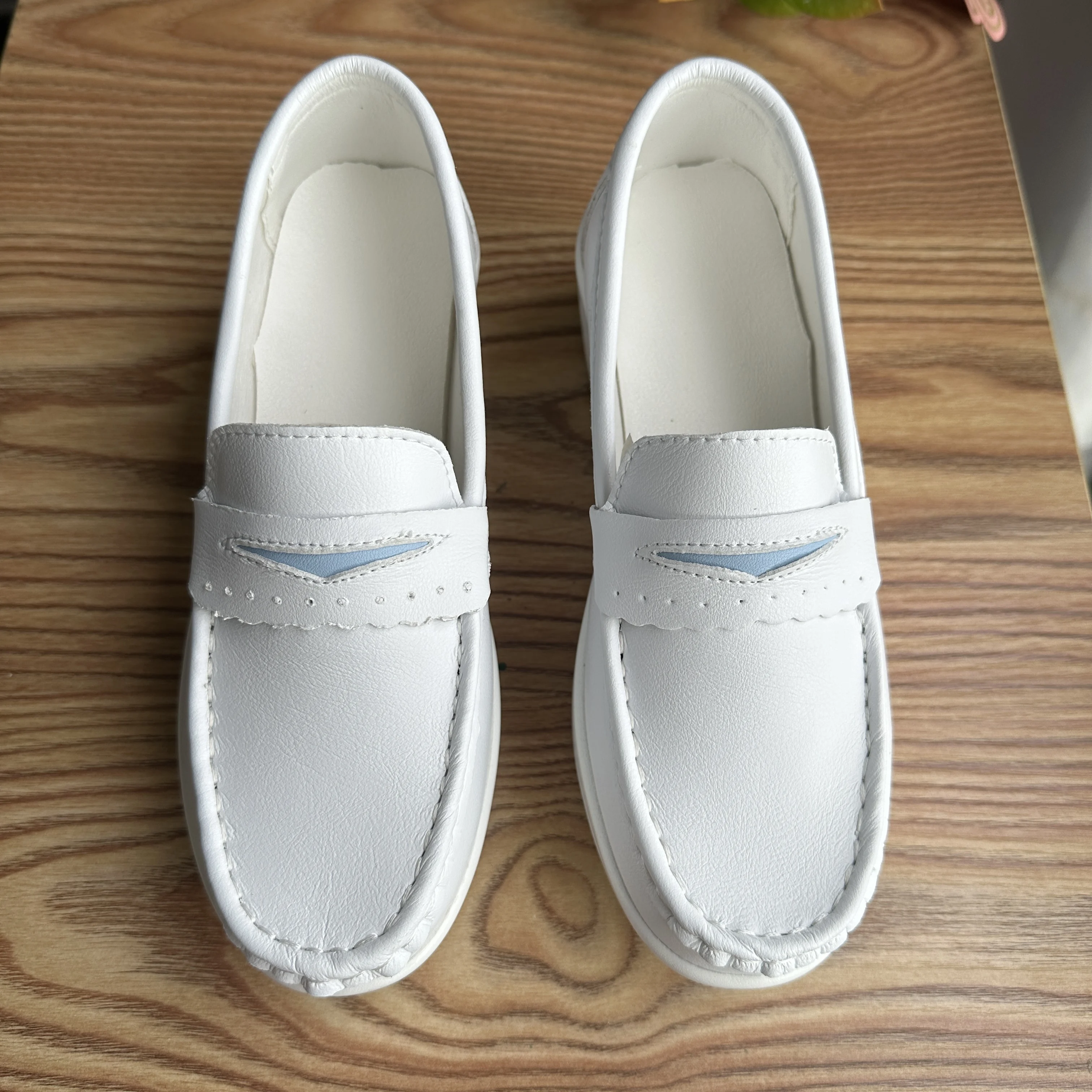 STRONGSHEN Women Platform Wedges Casual Shoes Loafers Soft Nurse Work Shoes Breathable Comfortable Non-slip White Nursing Shoes