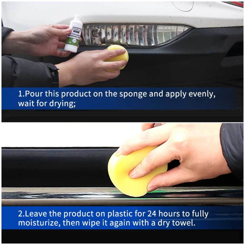 100ML Plastic Trim Long-lasting Hydrophobic Coating Agent Car Accessries Refurbished Liquid Coating Agent adam polishes