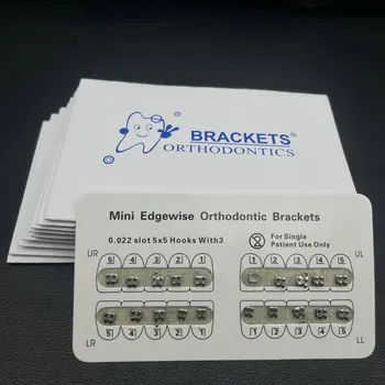 10 แพ็คทันตกรรมจัดฟันวงเล็บโลหะวงเล็บ MINI Roth/MBT/Edgewise 022 สล็อตทันตแพทย์วงเล็บทันตกรรมวงเล็บโลหะ 11