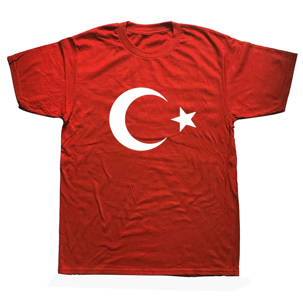 

New Turkey T Shirt Men Casual Cotton Summer Short Sleeve Funny Turkish flags T-shirt Mans Tshirt